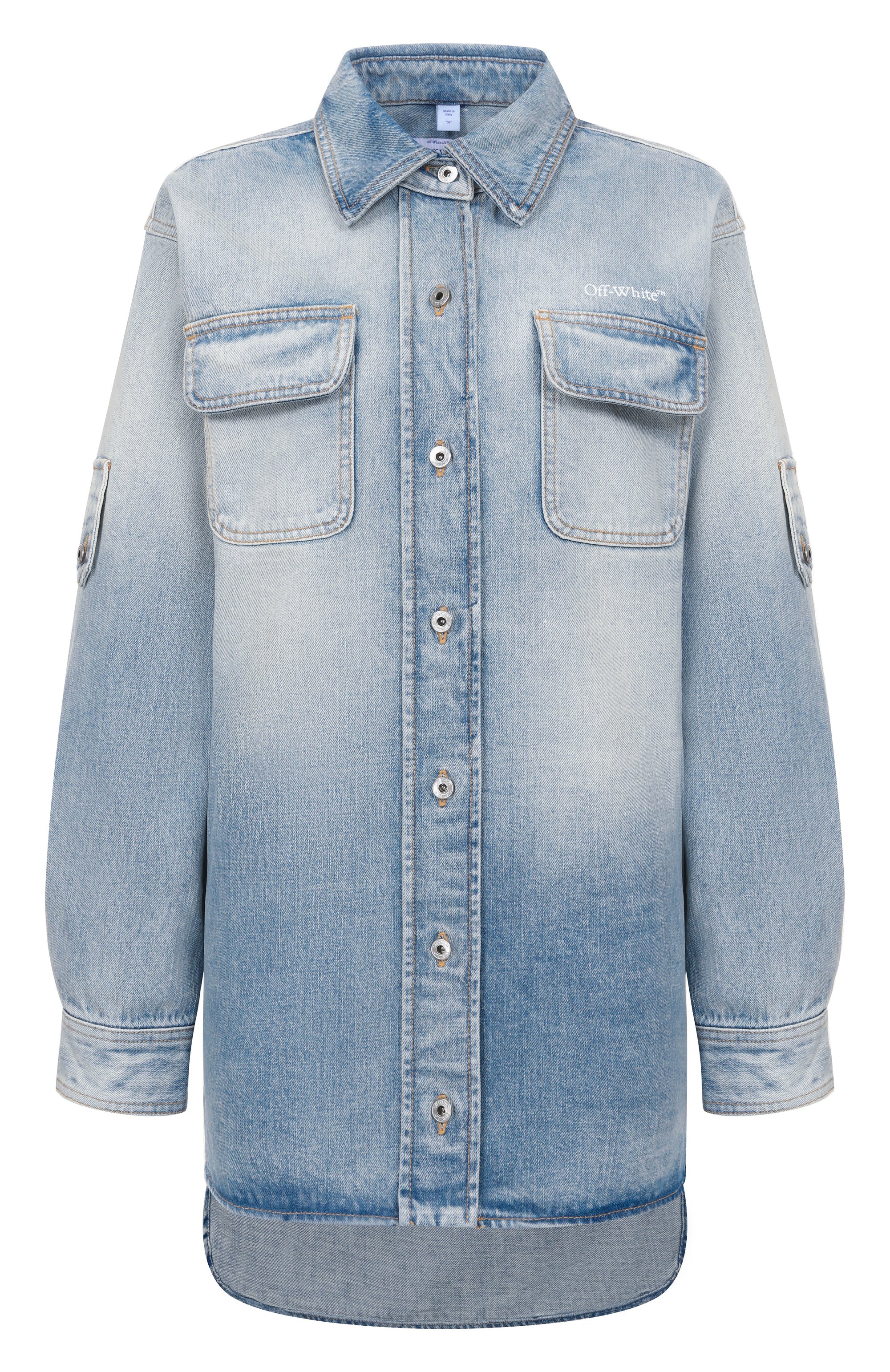 Джинсовая рубашка half arrow OFF-WHITE, арт. 0WYQ006S26DEN002, фото 1
