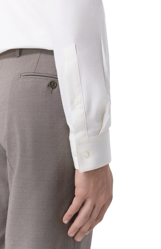 Хлопковая сорочка HUGO 50524837 Белый  50524837 Фото 5