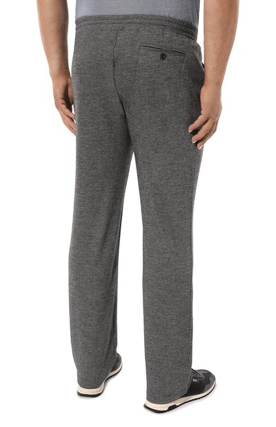 Брюки из хлопка и шерсти CAPOBIANCO серого цвета по цене 52300 руб., арт. MPAN.DB00./58-60, фото 4 Брюки из хлопка и шерсти CAPOBIANCO, арт. MPAN.DB00./58-60, фото 4