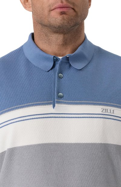 Поло из хлопка и шелка ZILLI, арт. KBP002M0142VTHL00, фото 5