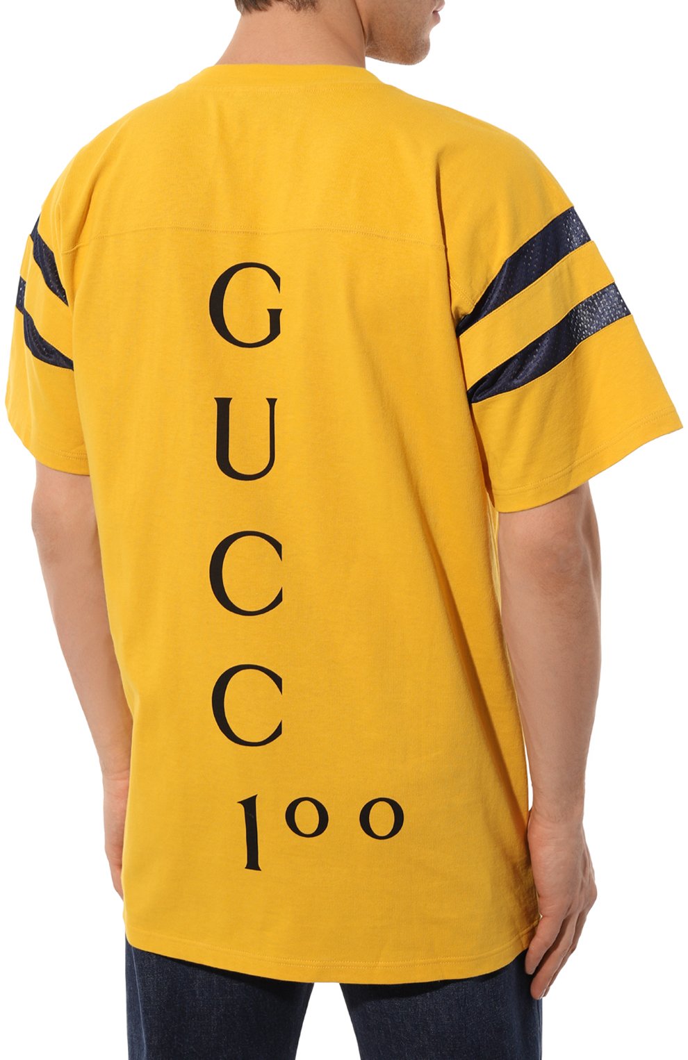 Хлопковая футболка GUCCI, арт. 655459 XJDXM, фото 4