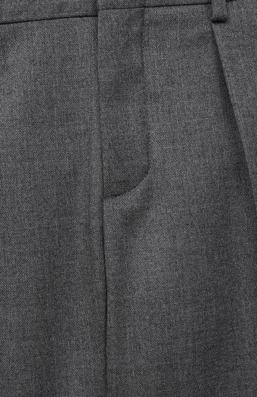 Шерстяные брюки LORO PIANA серого цвета по цене 46050 руб., арт. FAL2703, фото 3 Шерстяные брюки LORO PIANA, арт. FAL2703, фото 3