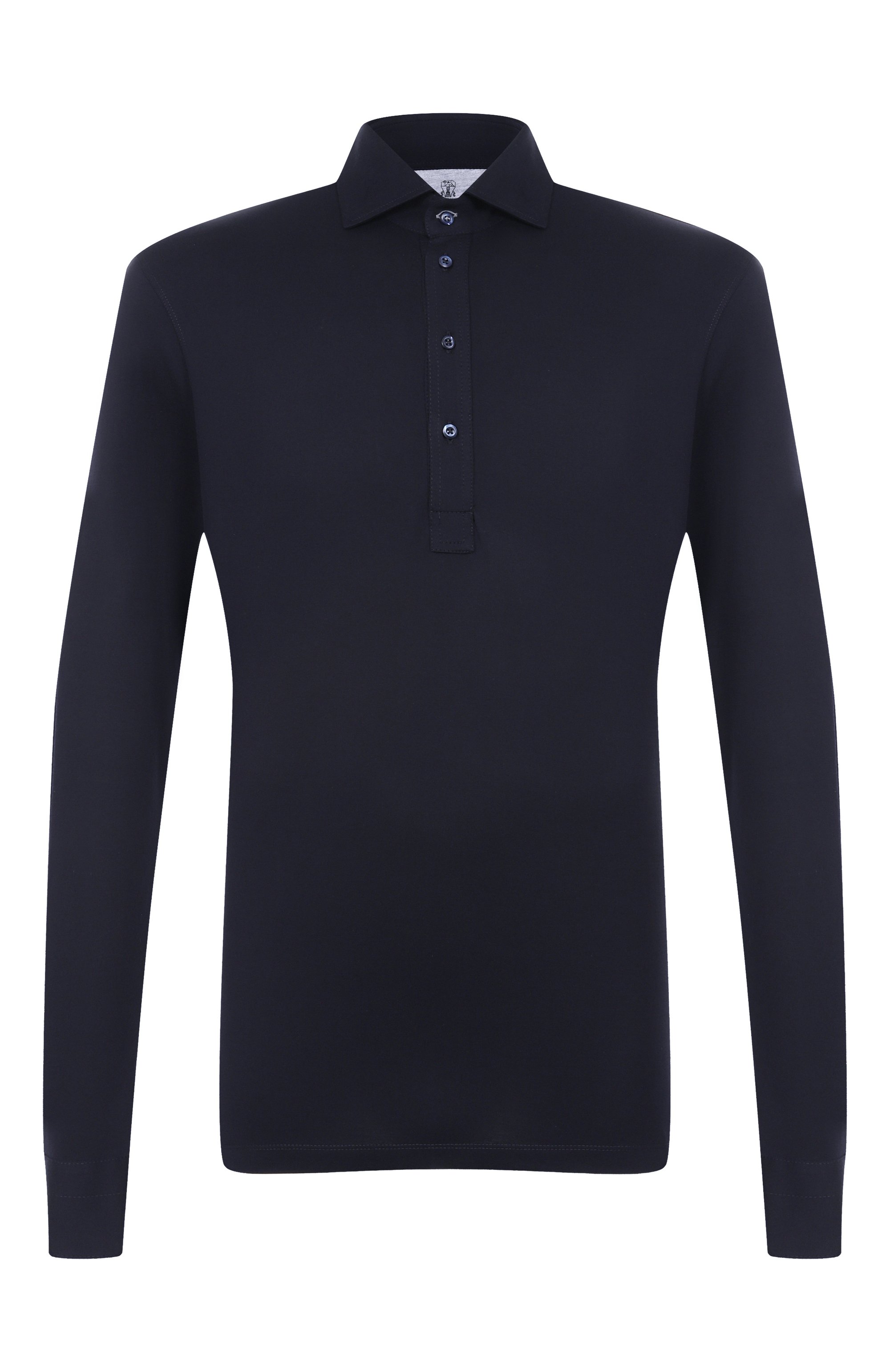 Поло из шелка и хлопка BRUNELLO CUCINELLI, арт. MH8363914, фото 1