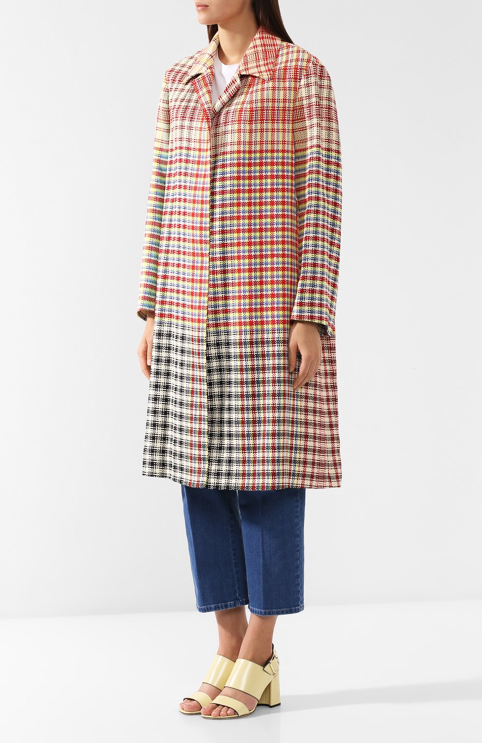 Пальто из вискозы и льна DRIES VAN NOTEN, арт. 191-30205-7348, фото 3