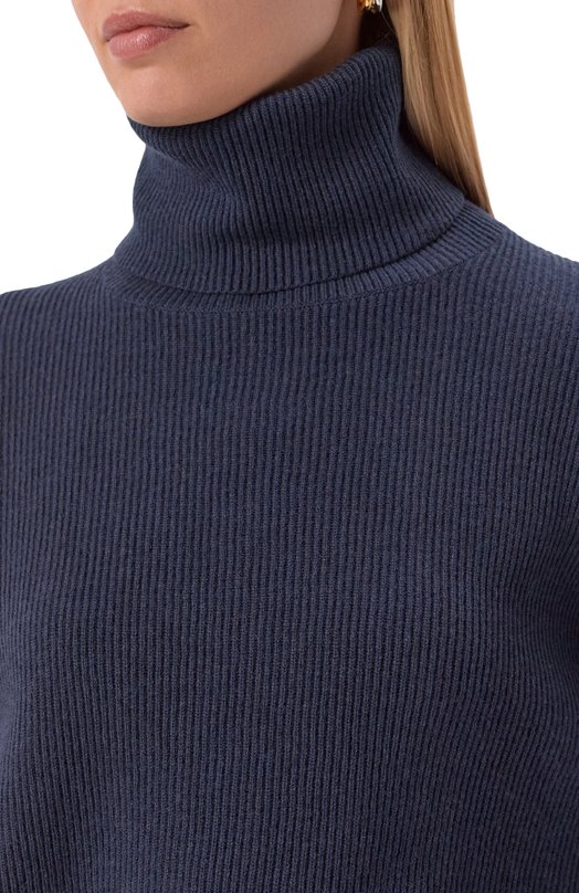 Свитер из шерсти и кашемира Brunello Cucinelli M16129313 Синий  M16129313 Фото 5