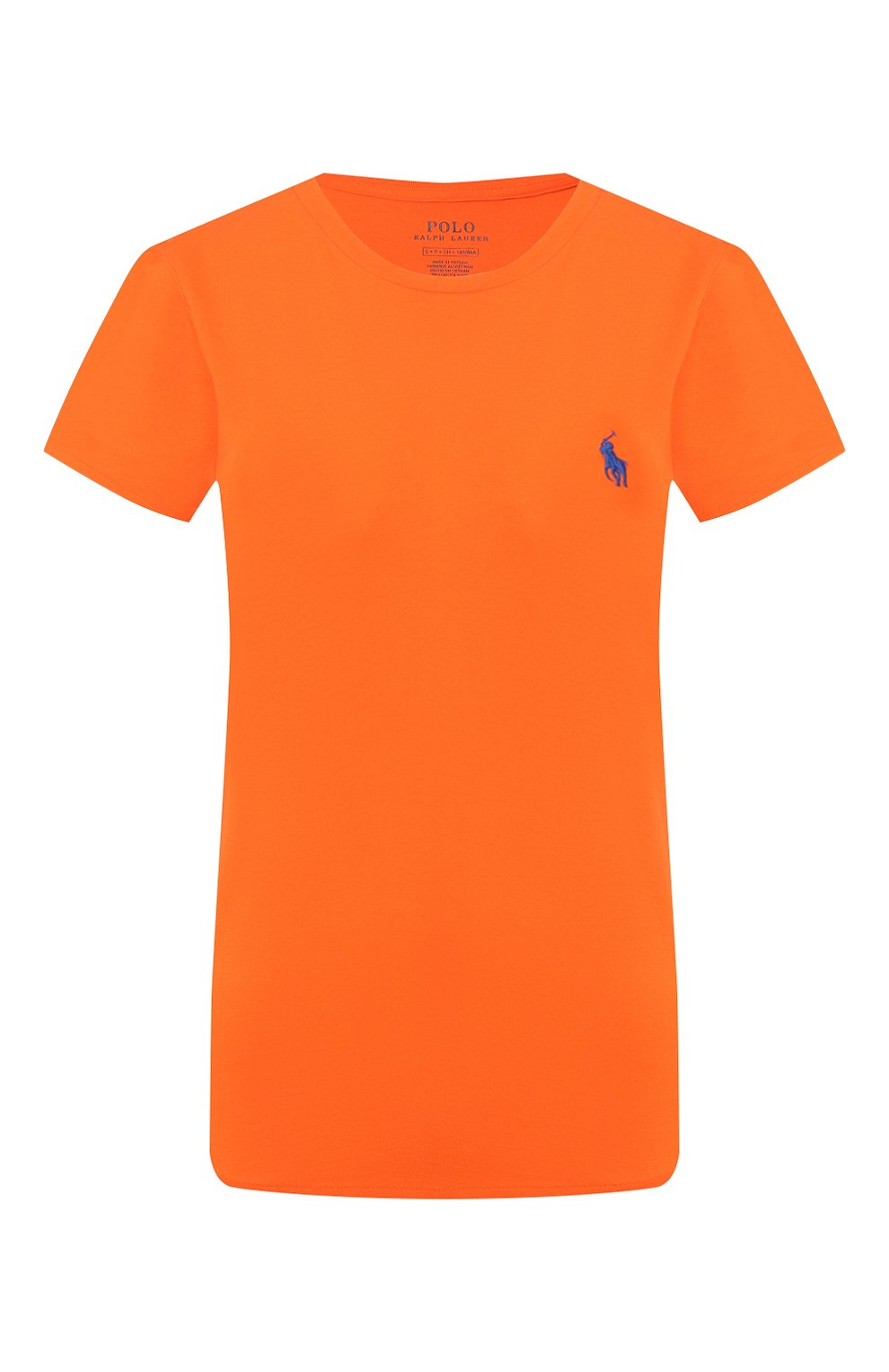 Хлопковая футболка POLO RALPH LAUREN оранжевого цвета по цене 8590 руб., арт. 211734144, фото 1 Хлопковая футболка POLO RALPH LAUREN, арт. 211734144, фото 1