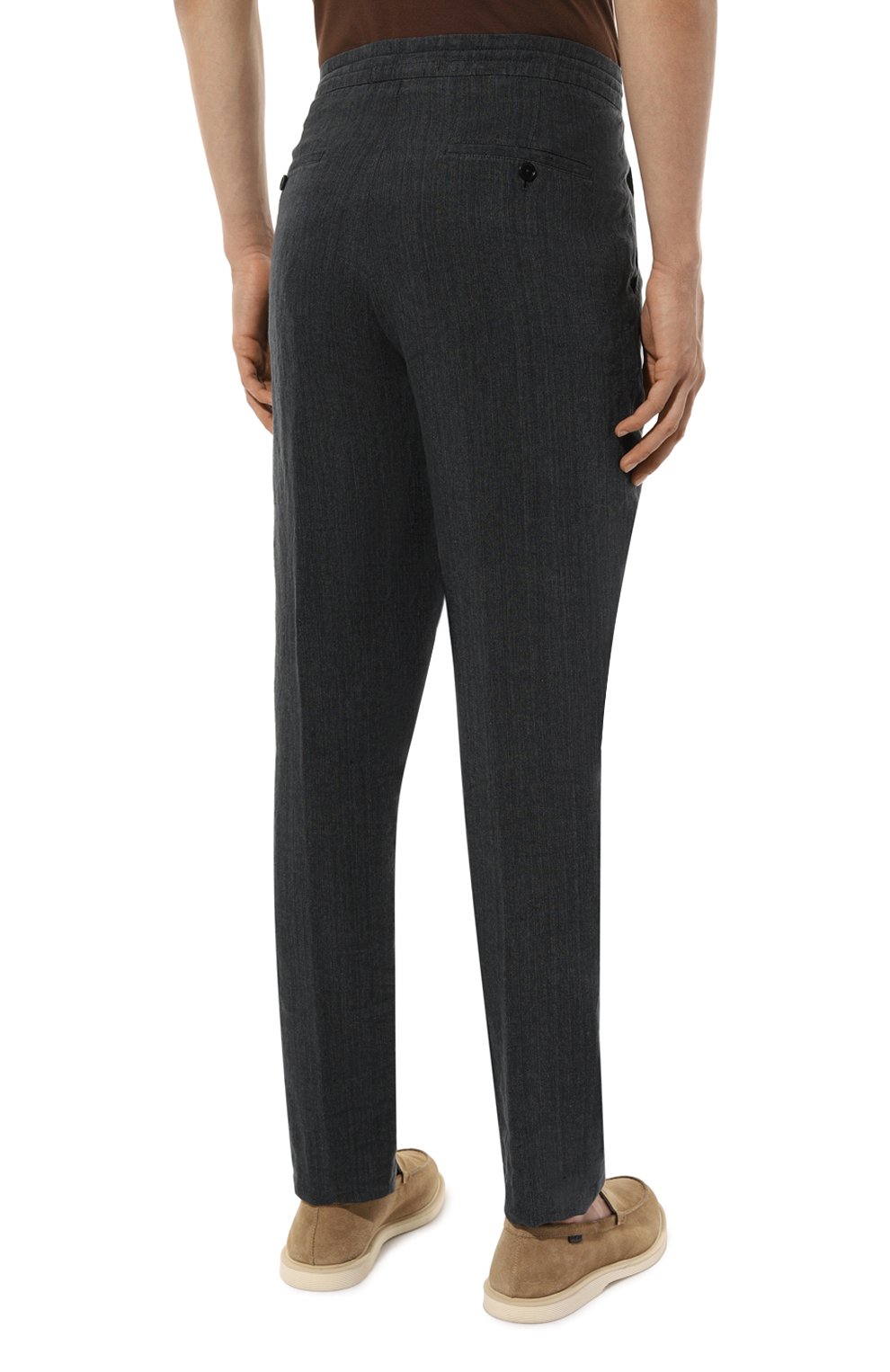 Льняные брюки ZEGNA, арт. UDI32A7/TT11, фото 4