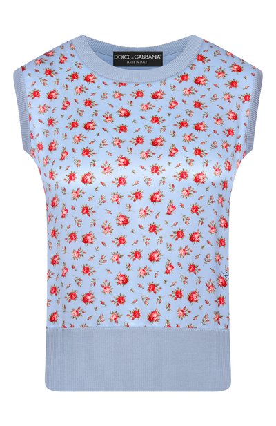 Женский шелковый топ DOLCE & GABBANA, арт. FXT43T/JBS0Q