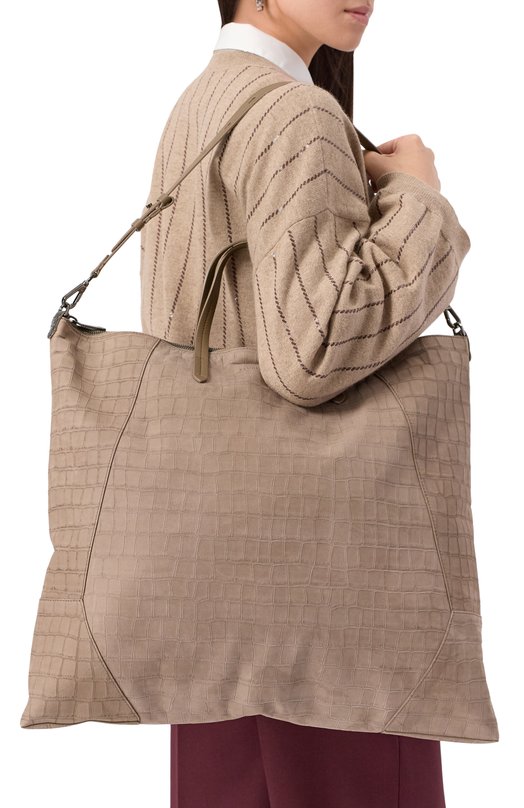 Сумка-тоут BC Duo large Brunello Cucinelli MBDCD2736P Бежевый  MBDCD2736P Фото 2