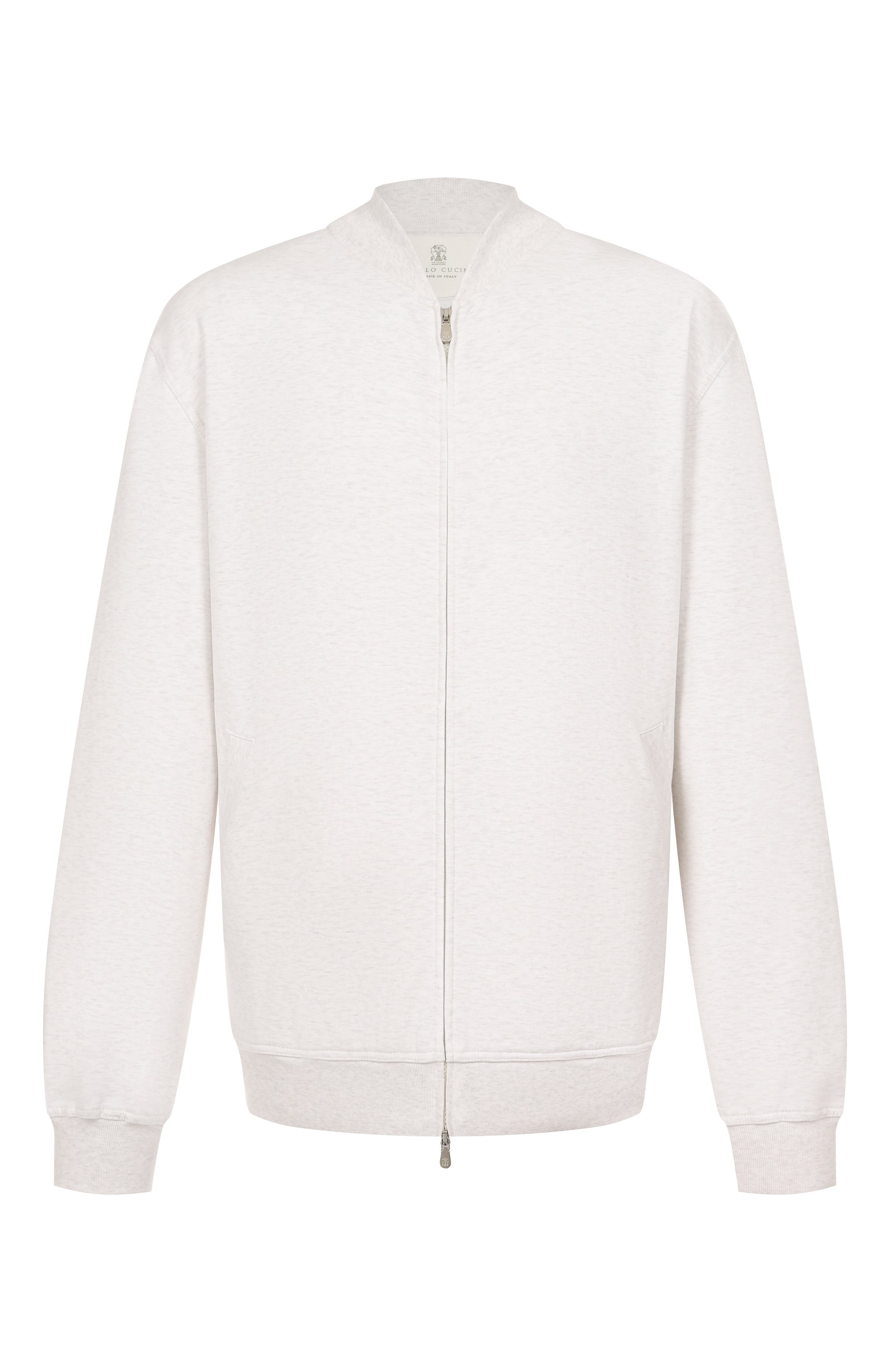 Хлопковая толстовка BRUNELLO CUCINELLI светло-серого цвета по цене 134000 руб., арт. MR8079072G, фото 1 Хлопковая толстовка BRUNELLO CUCINELLI, арт. MR8079072G, фото 1