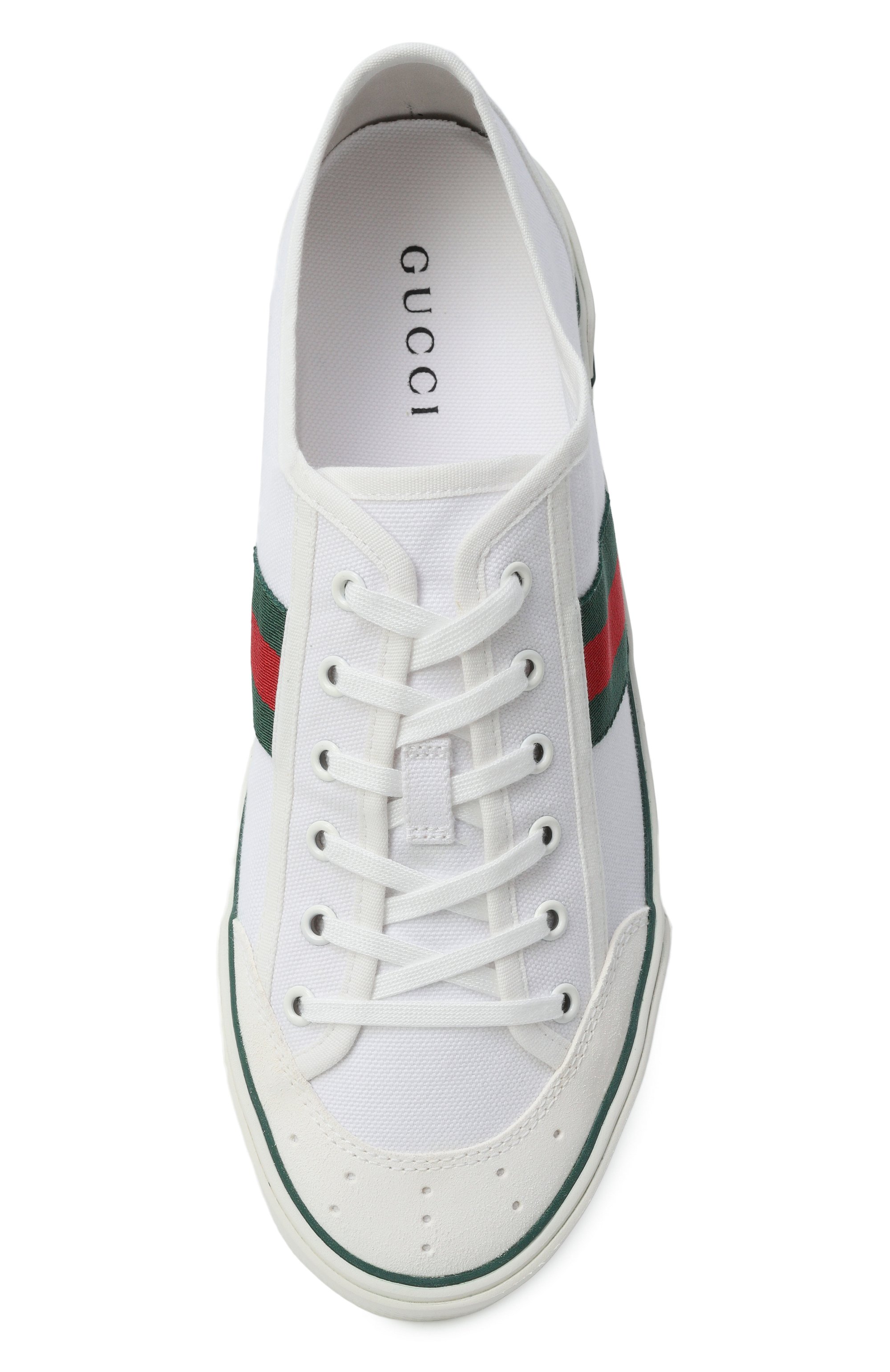 Текстильные кеды gucci tennis 1977 GUCCI белого цвета по цене 95650 руб., арт. 854436/FAFS4, фото 5 Текстильные кеды gucci tennis 1977 GUCCI, арт. 854436/FAFS4, фото 5