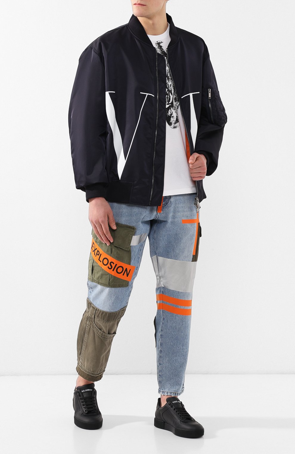 Кожаные кеды miami DOLCE & GABBANA, арт. CS1648/A3444, фото 2