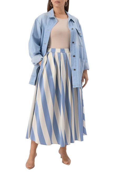Женская юбка из хлопка и шелка WEEKEND MAX MARA, арт. VIDIM