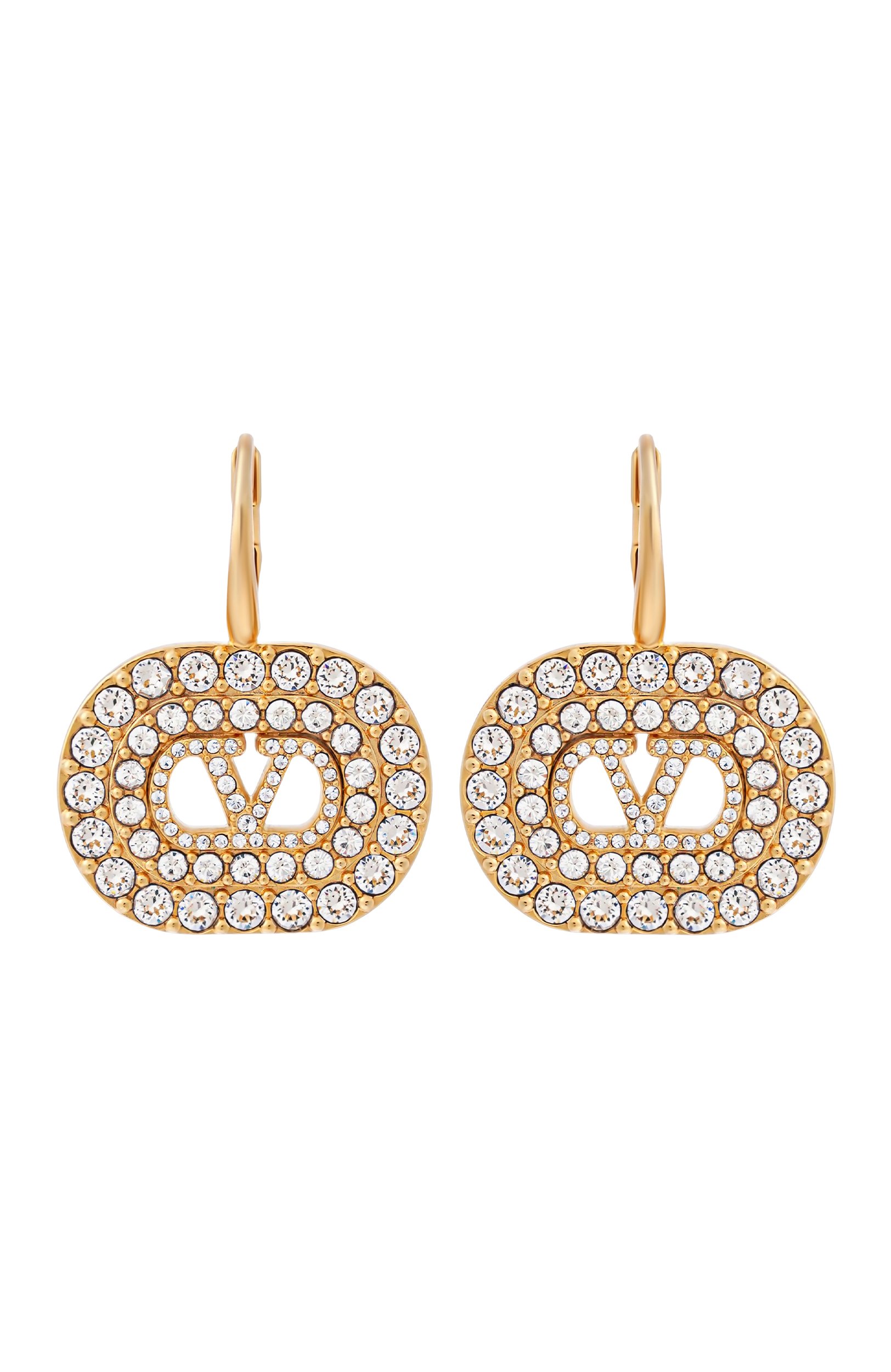 Серьги VALENTINO золотого цвета по цене 98650 руб., арт. 9W2J0CE1/YCW, фото 1 Серьги VALENTINO, арт. 9W2J0CE1/YCW, фото 1