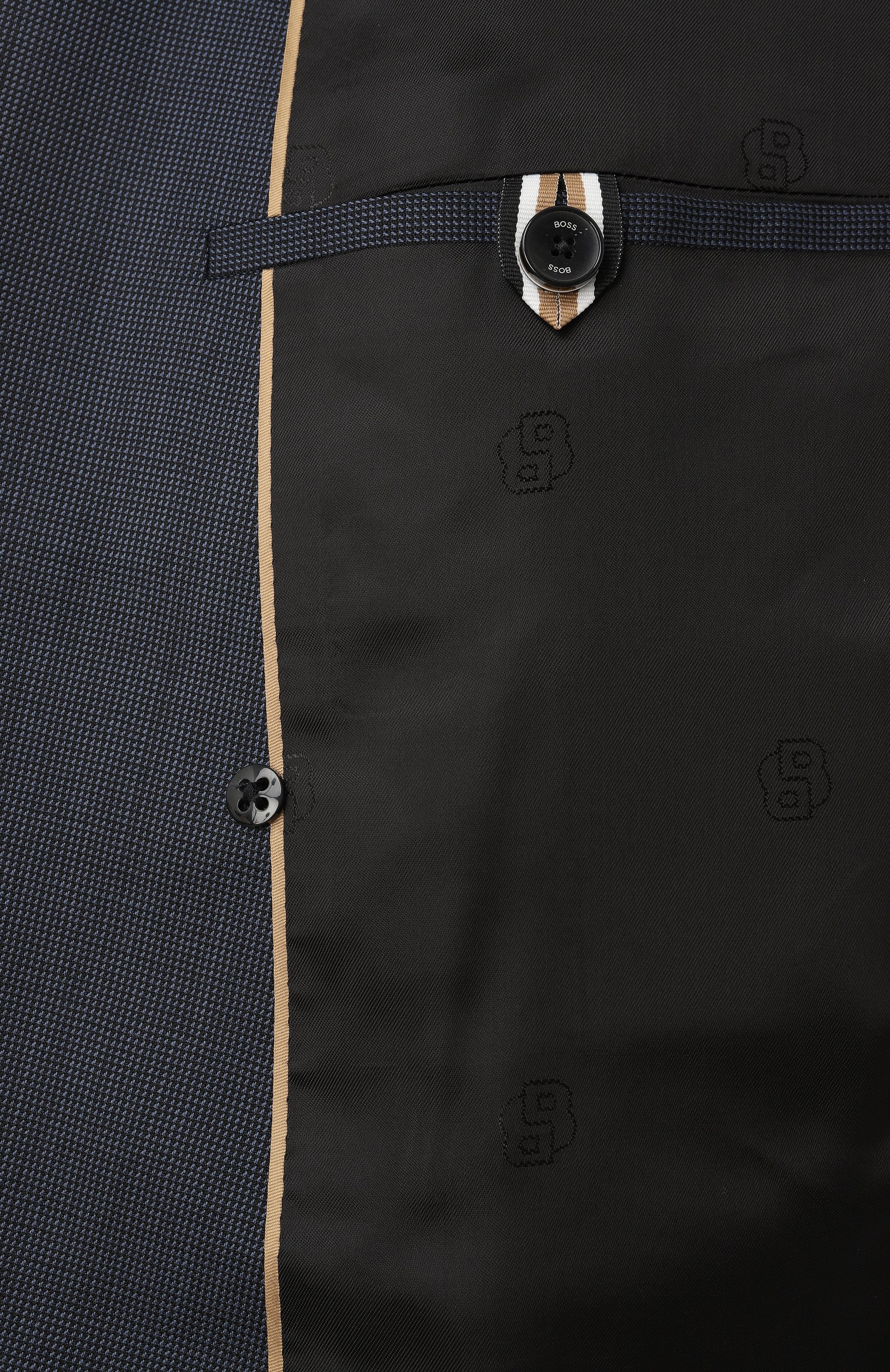 Шерстяной костюм BOSS темно-синего цвета по цене 92400 руб., арт. 50518118, фото 10 Шерстяной костюм BOSS, арт. 50518118, фото 10