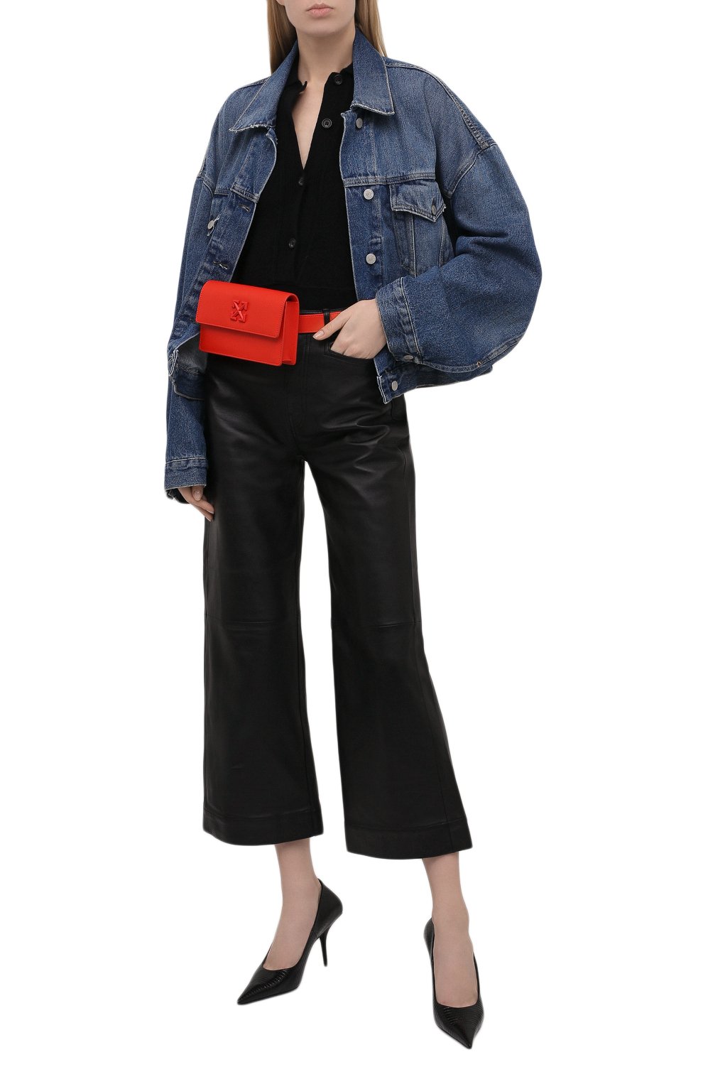 Поясная сумка 0.8 jitney OFF-WHITE, арт. 0WNT002F21LEA002, фото 3