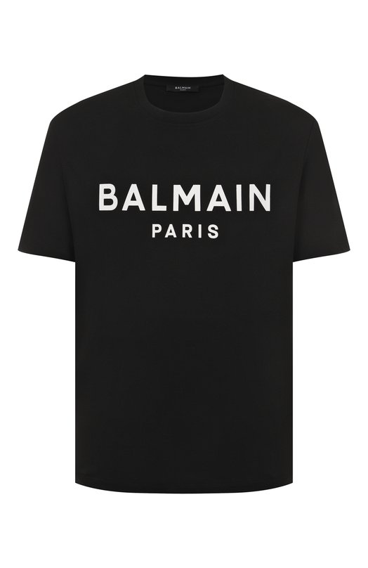 Хлопковая футболка Balmain FH1EG000/BB73 Чёрный FH1EG000/BB73