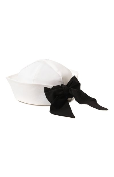 Шляпа из хлопка и шелка VIVETTA белого цвета по цене 21750 руб., арт. V2M/7111/6972, фото 3 Шляпа из хлопка и шелка VIVETTA, арт. V2M/7111/6972, фото 3