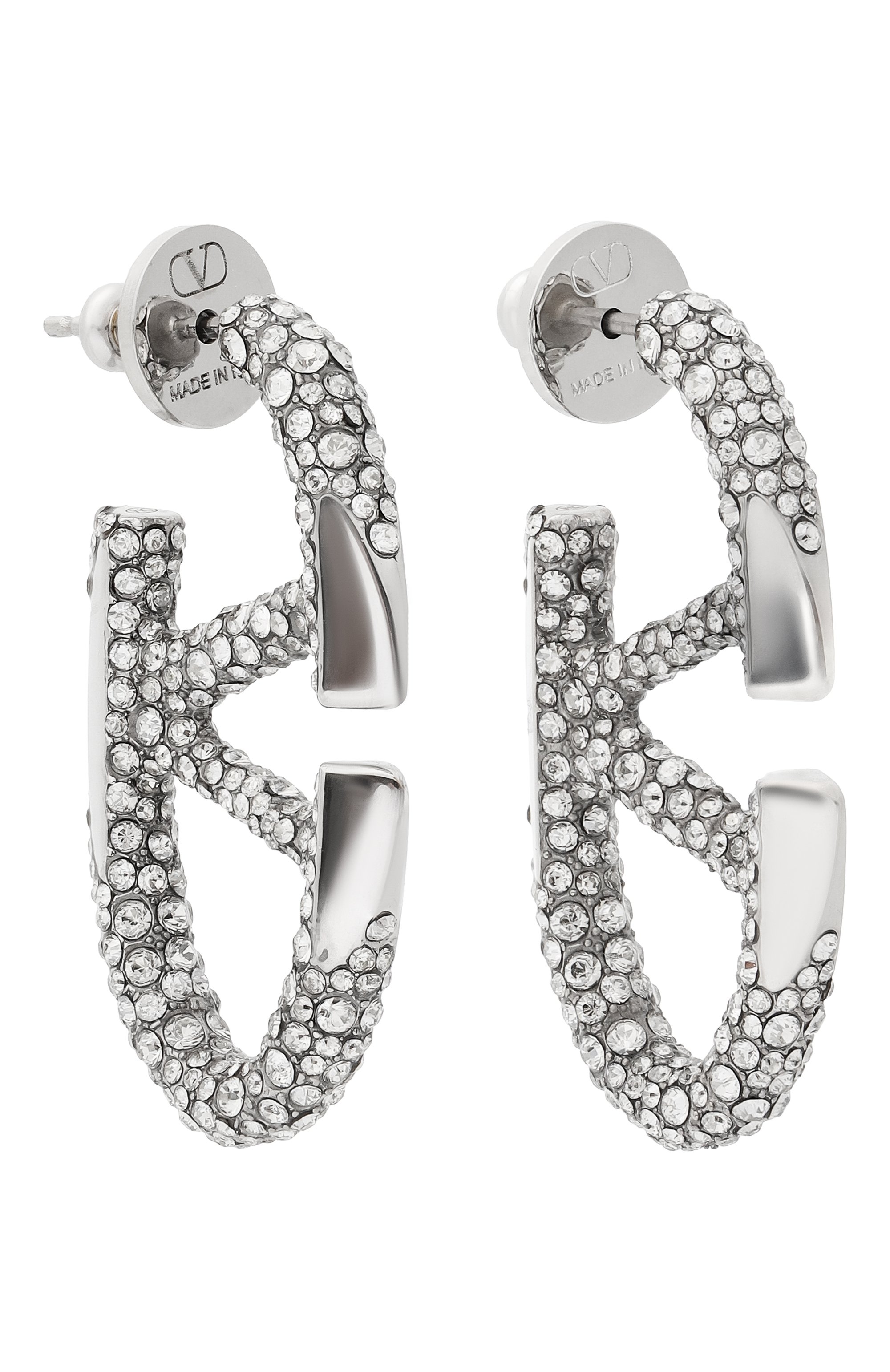 Серьги VALENTINO серебряного цвета по цене 92400 руб., арт. 5W0J0V85/HXL, фото 3 Серьги VALENTINO, арт. 5W0J0V85/HXL, фото 3