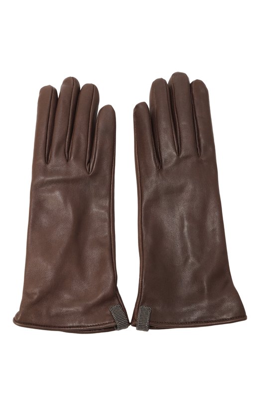 Кожаные перчатки Brunello Cucinelli MPPAH9009 Коричневый  MPPAH9009 Фото 3