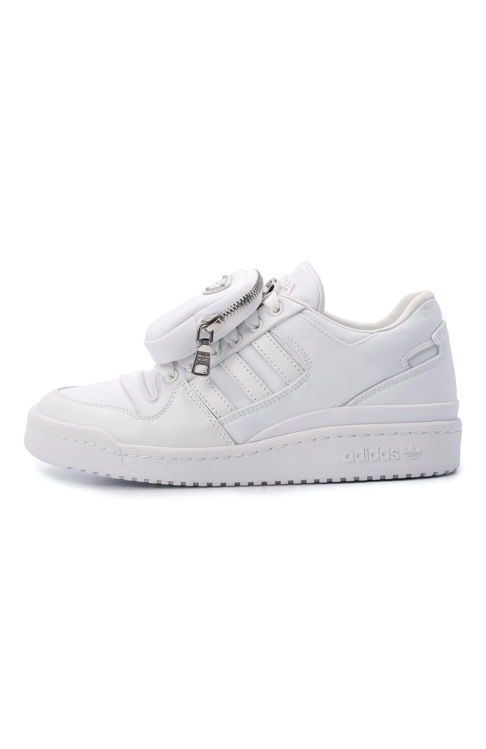Комбинированные кеды adidas for prada re-nylon PRADA белого цвета по цене 67000 руб., арт. 2EG390-3LJX-F01CD, фото 6 Комбинированные кеды adidas for prada re-nylon PRADA, арт. 2EG390-3LJX-F01CD, фото 6
