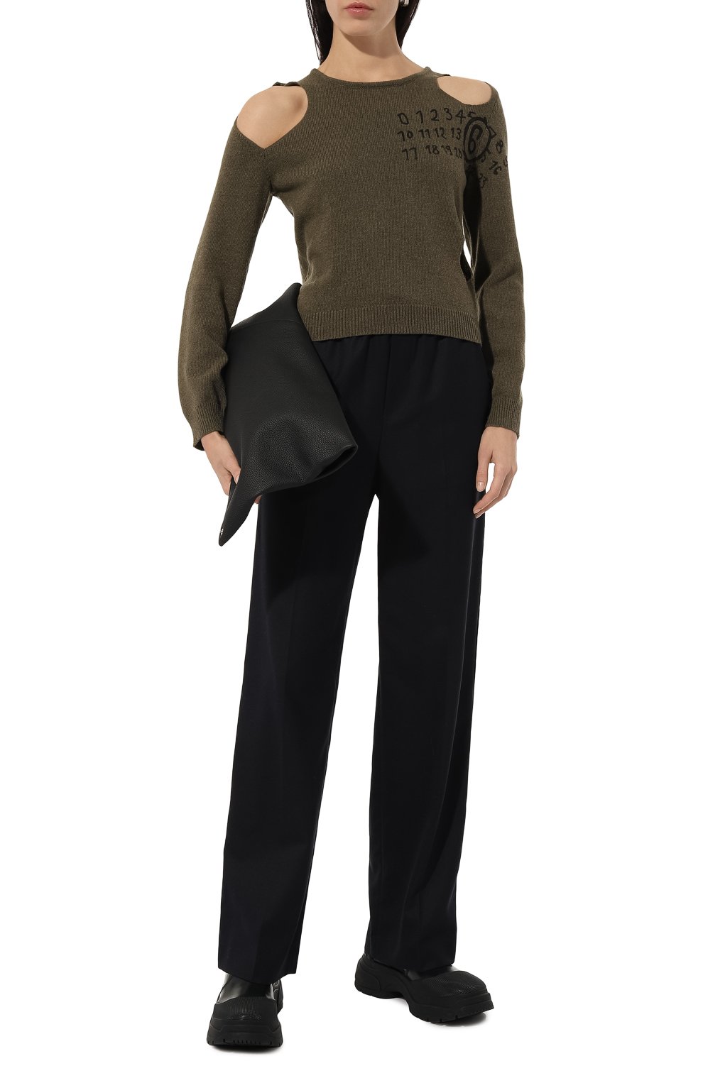 Шерстяной пуловер MM6, арт. S62NH0034/M13071, фото 2