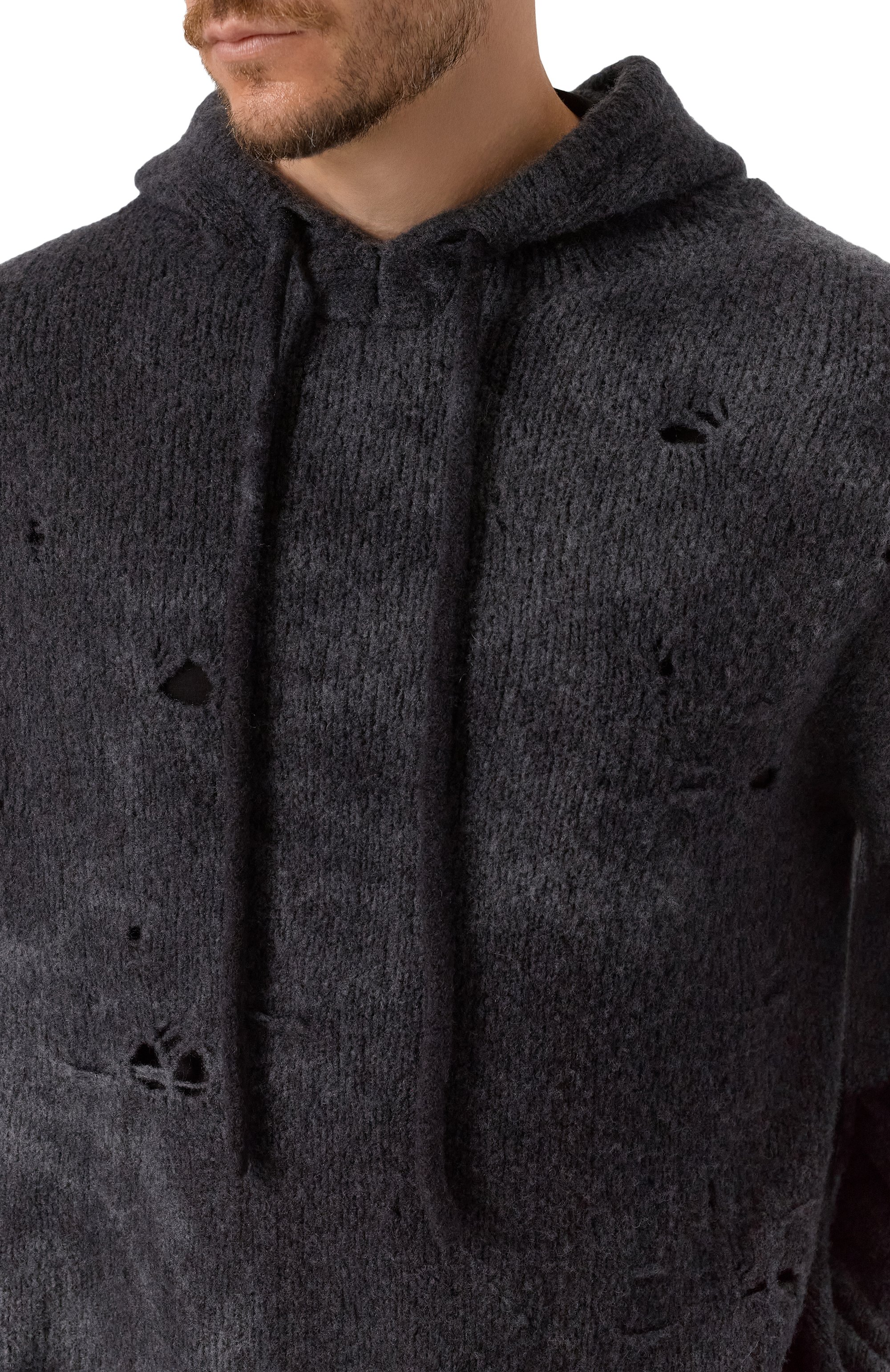 Худи из шерсти и кашемира UMA WANG, арт. UK7599, фото 5