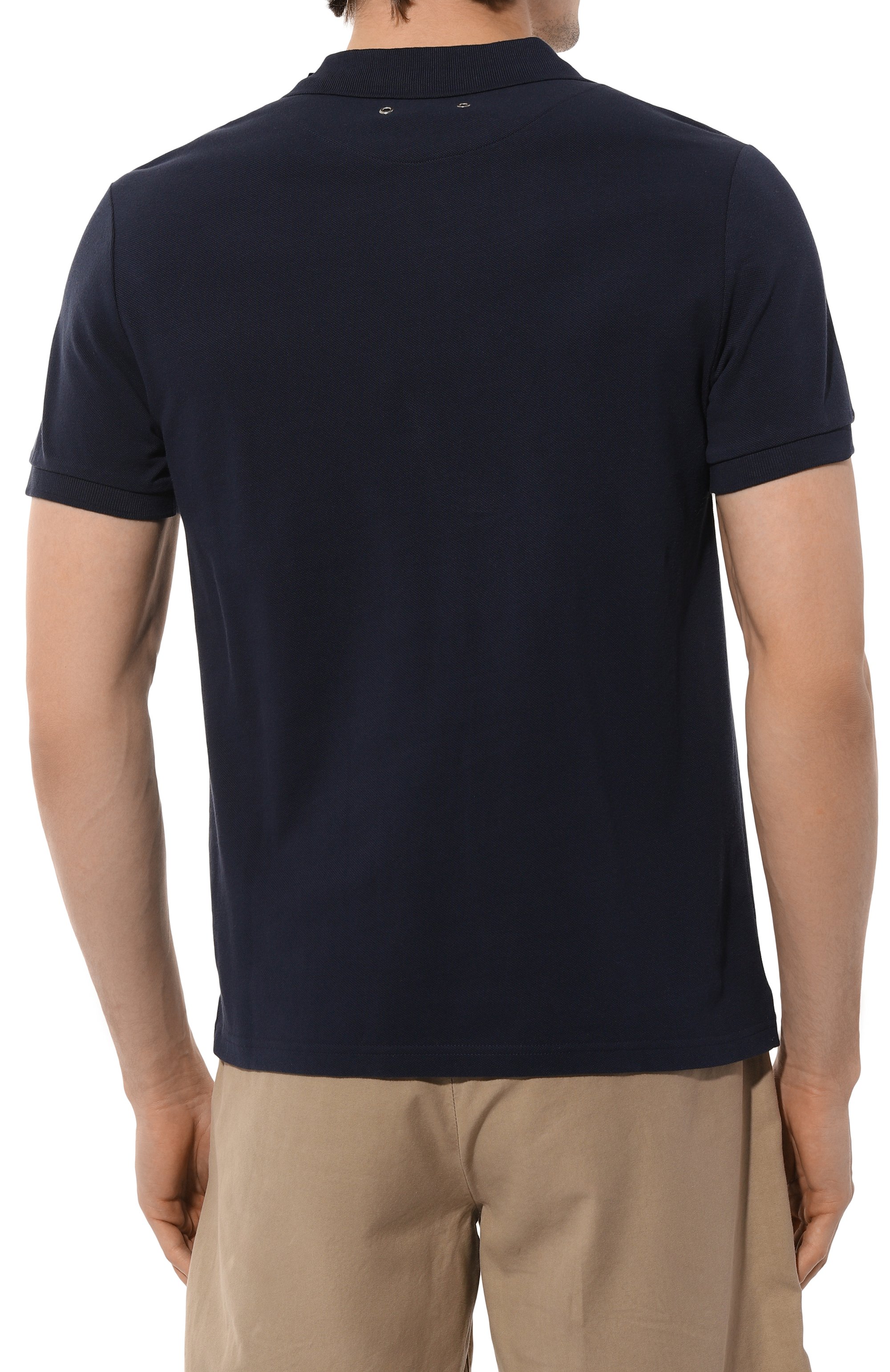 Хлопковое поло VILEBREQUIN темно-синего цвета по цене 17050 руб., арт. PALATIN/H2N00, фото 4 Хлопковое поло VILEBREQUIN, арт. PALATIN/H2N00, фото 4