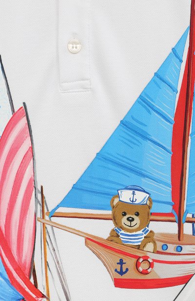 Хлопковое поло MOSCHINO, арт. HMM03Y/LFA01/10-14, фото 3