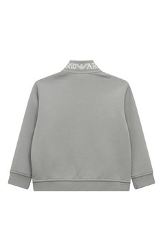 Детский комплект из толстовки и брюк EMPORIO ARMANI серого цвета, арт. 6DHVJ4/1JHSZ | Фото 3 (Нос: Не проставлено; Материал внешний: Хлопок; Материал сплава: Проставлено; Случай: Повседневный; Ростовка одежда: 6 мес | 68 см, 12 мес | 80 см, 24 мес | 92 см, 9 мес | 74 см, 36 мес | 98 см, 3 мес | 62 см)