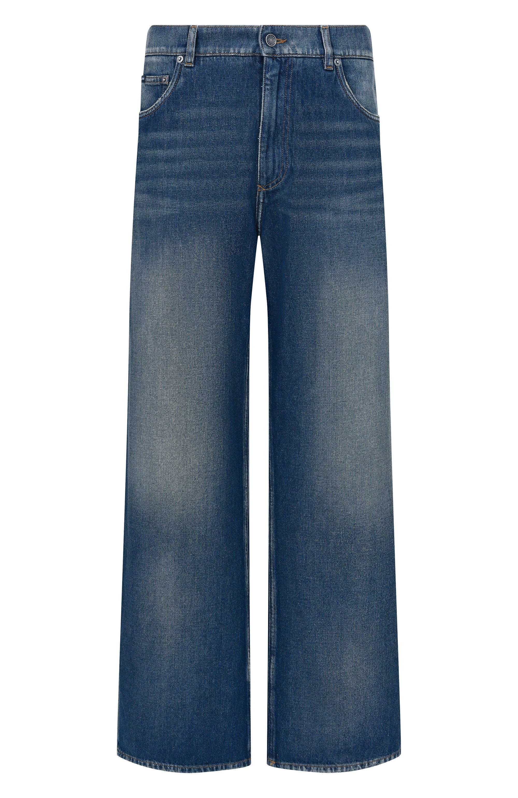 Джинсы over DOLCE & GABBANA синего цвета по цене 111500 руб., арт. GP18LD/G80V1, фото 1 Джинсы over DOLCE & GABBANA, арт. GP18LD/G80V1, фото 1