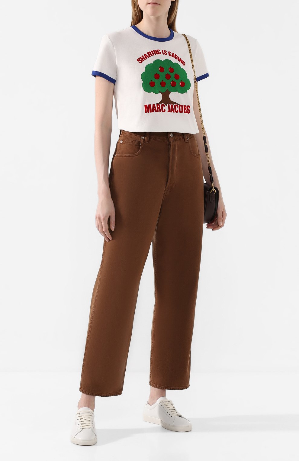 Хлопковая футболка MARC JACOBS (THE) синего цвета по цене 9560 руб., арт. M4008410, фото 2 Хлопковая футболка MARC JACOBS (THE), арт. M4008410, фото 2