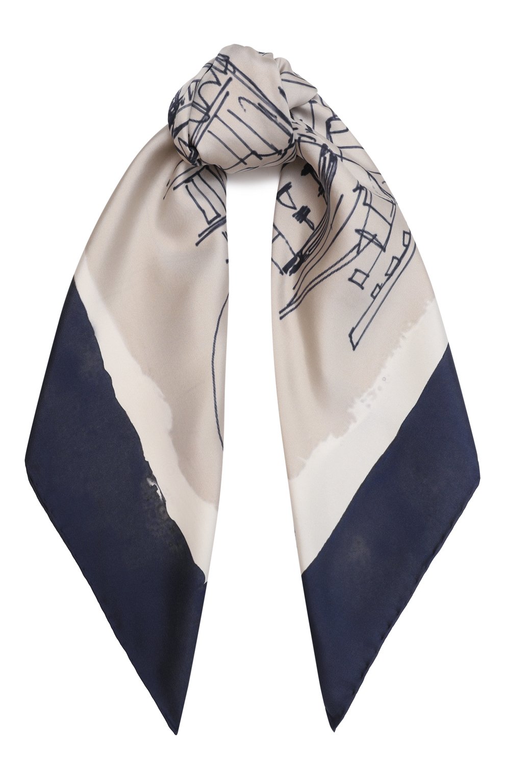 Шелковый платок KITON, арт. D53754XC5028, фото 1