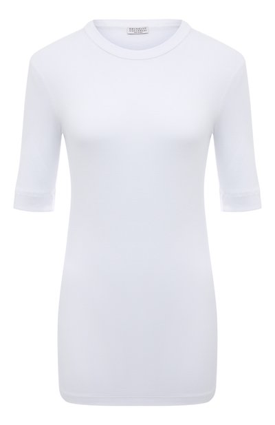 Женская хлопковая футболка BRUNELLO CUCINELLI, арт. 221M0TC836S50