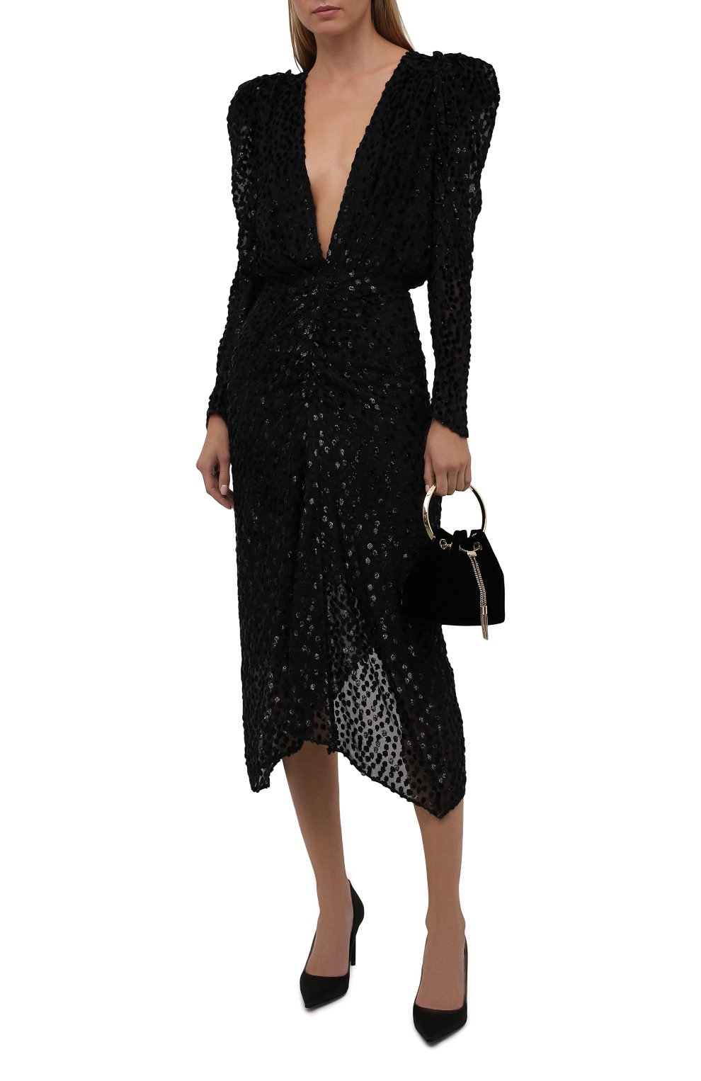 Платье из вискозы и шелка ISABEL MARANT, арт. R01252-21H064I/MARAY, фото 2