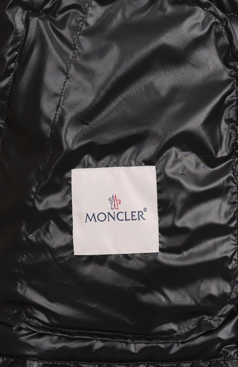 Мужская пуховая куртка lauros MONCLER черного цвета, арт. 1A00020/595ZJ | Фото 7 (Материал подклада: Синтетический материал; Длина (верхняя одежда): Короткие; Материал внешний: Синтетический материал; Материал утеплителя: Пух и перо; Рукава: Длинные; Мужское Кросс-КТ: Куртка-пуховая; Кросс-КТ: Куртка, Утепленные; Стили: Кэжуэл)