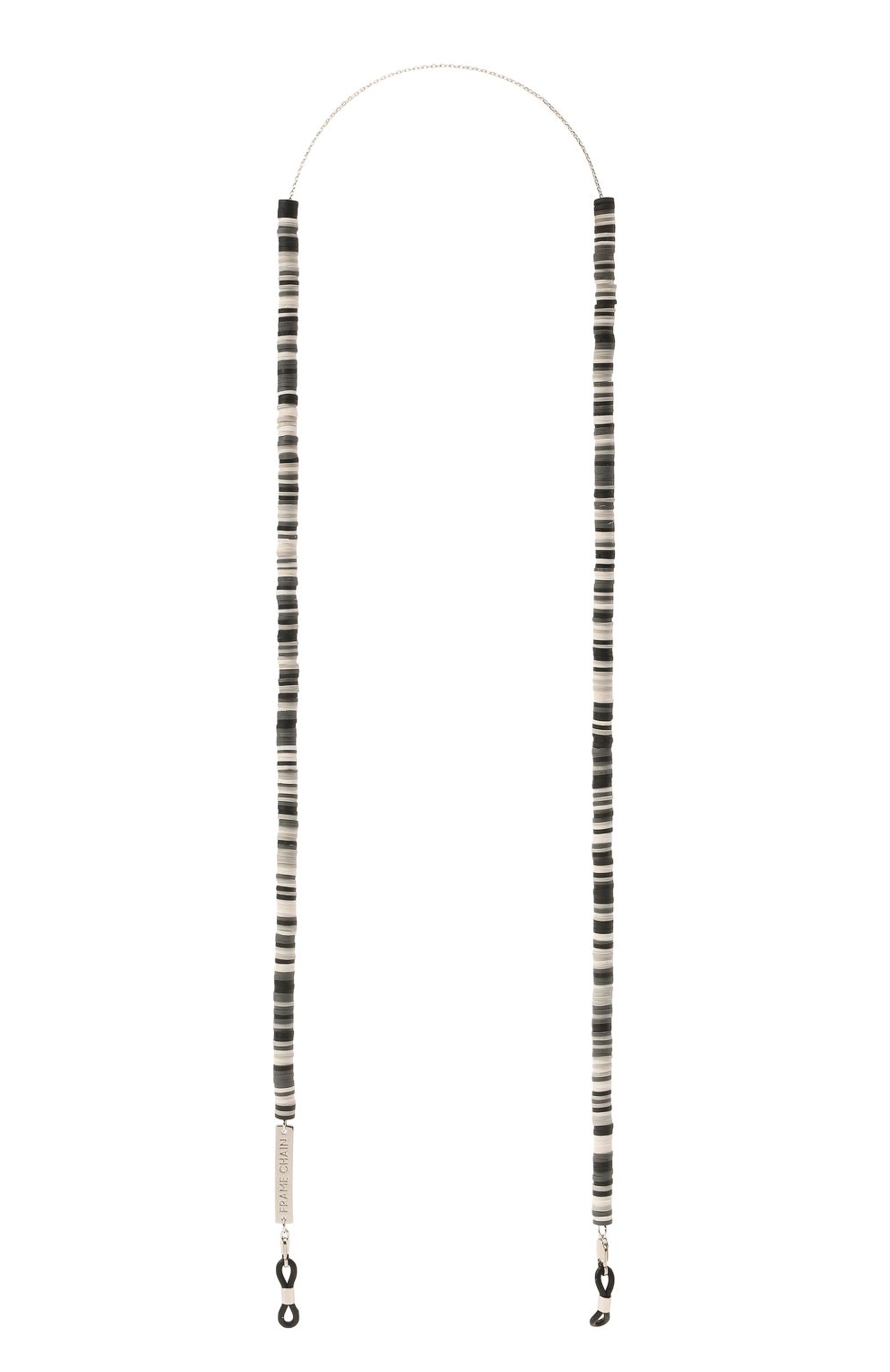 Цепочка для очков FRAME CHAIN, арт. CANDY RAIN BLACK IN WHITE G0LD, фото 1