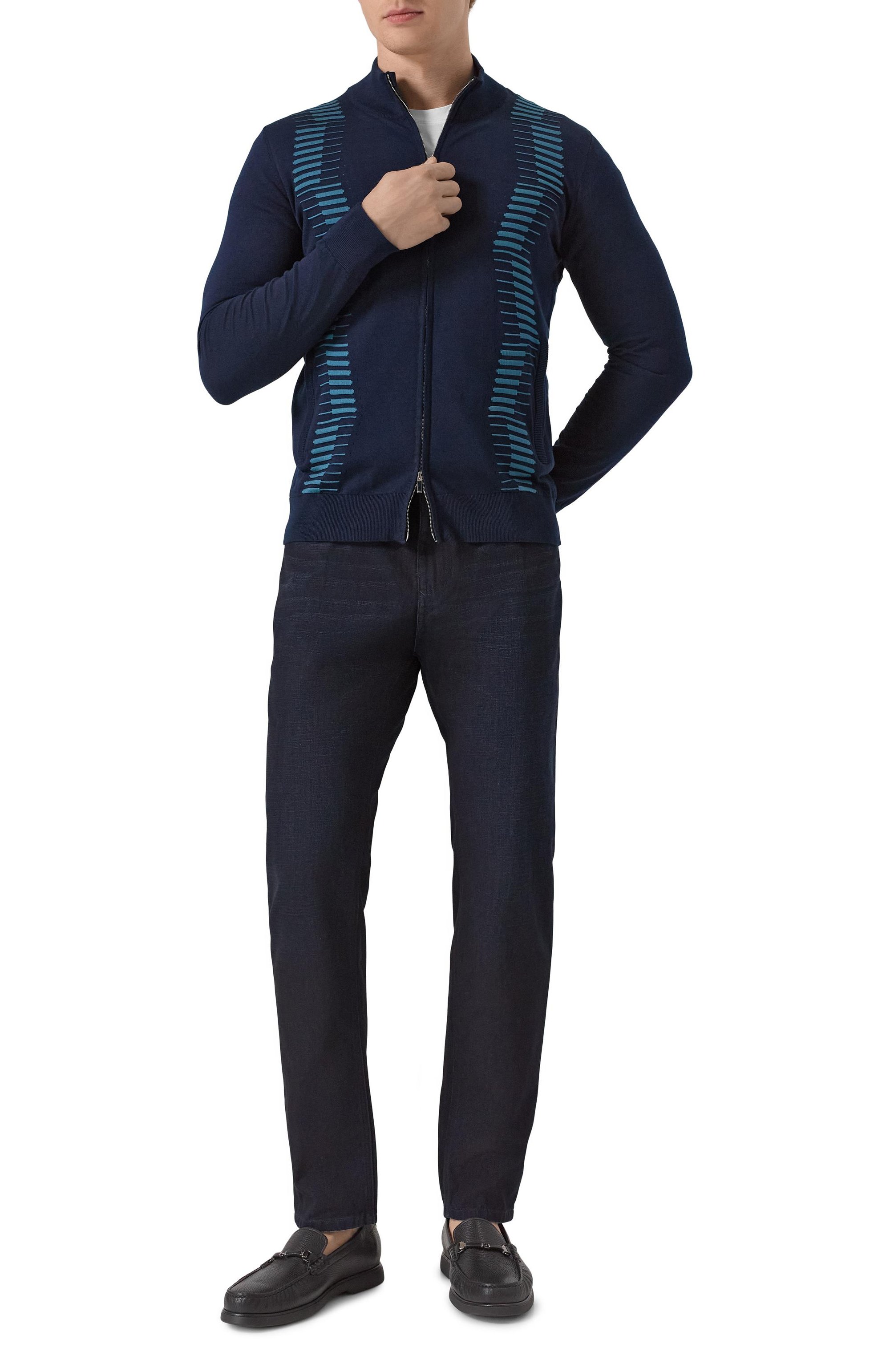 Кардиган из шелка и хлопка ZILLI, арт. KZMC01M0142VZWA00/62, фото 2