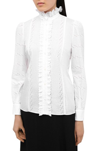 Хлопковая блузка DOLCE & GABBANA, арт. F5N57T/FR5CJ, фото 3