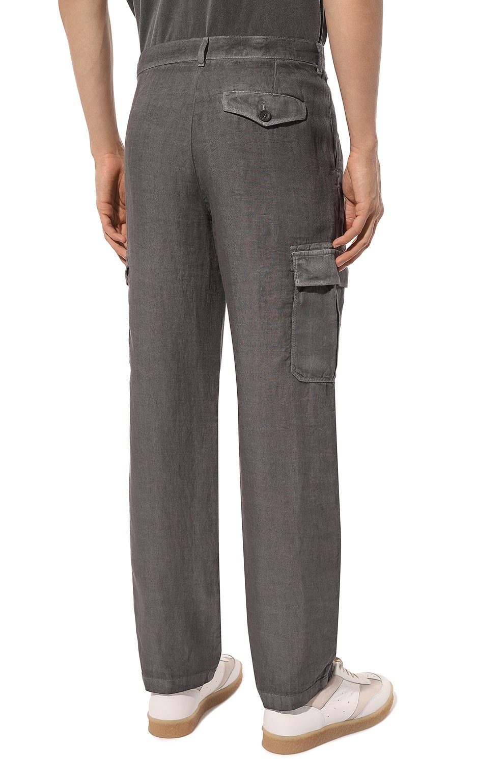 Льняные брюки-карго 120% LINO, арт. 31ALIM29DX/000D943/S00, фото 4