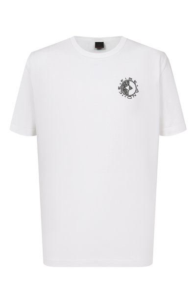 Хлопковая футболка BOGNER FIRE+ICE белого цвета по цене 8995 руб., арт. 54219760, фото 1 Хлопковая футболка BOGNER FIRE+ICE, арт. 54219760, фото 1