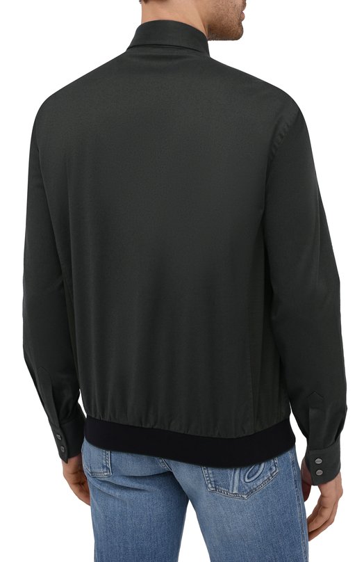 Хлопковая рубашка Zilli Sport MFU-7061-0002/0004/05/06 Зелёный  MFU-7061-0002/0004/05/06 Фото 4