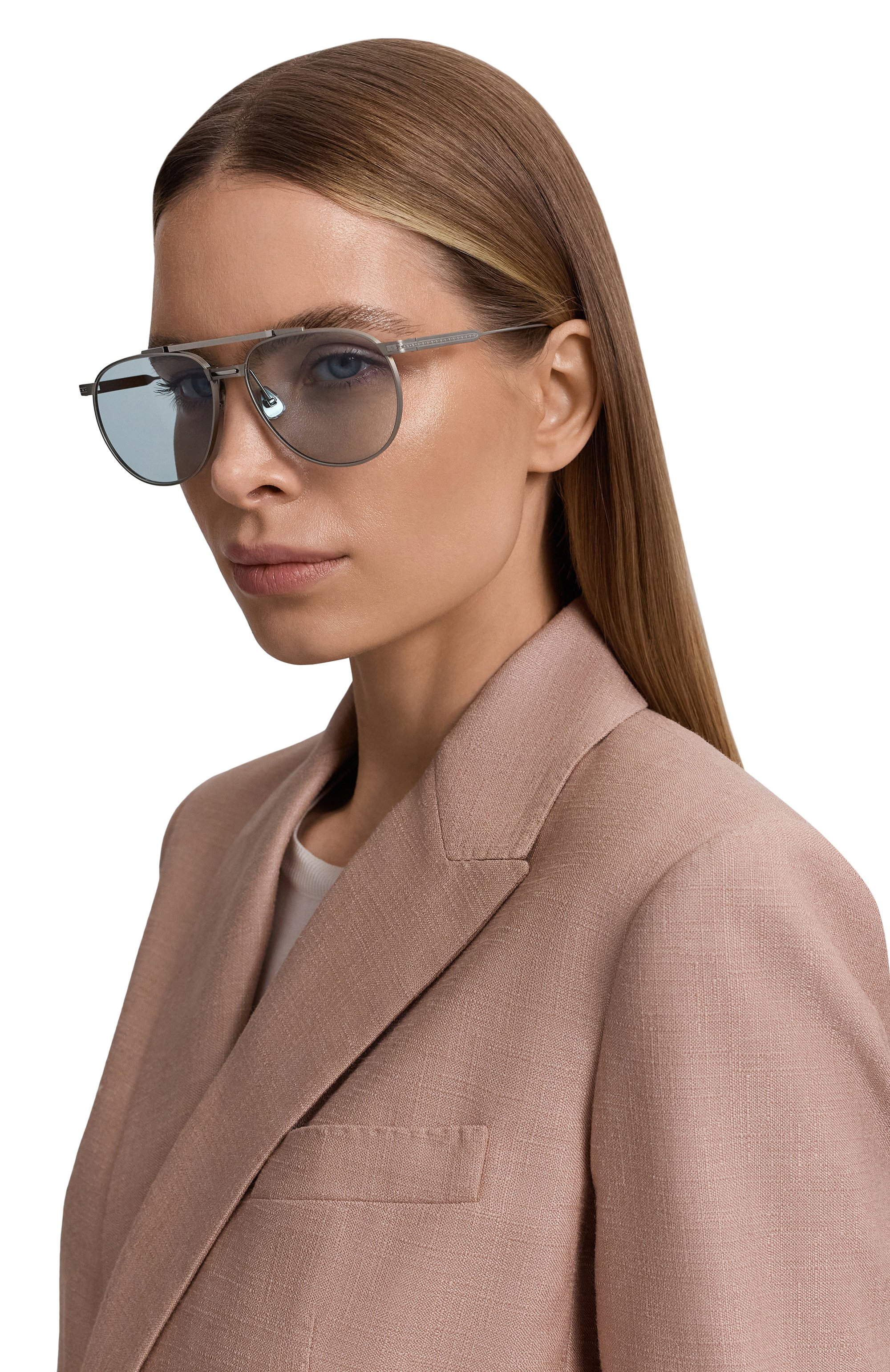 Солнцезащитные очки BRUNELLO CUCINELLI голубого цвета по цене 151500 руб., арт. M0CPATTS12, фото 2 Солнцезащитные очки BRUNELLO CUCINELLI, арт. M0CPATTS12, фото 2