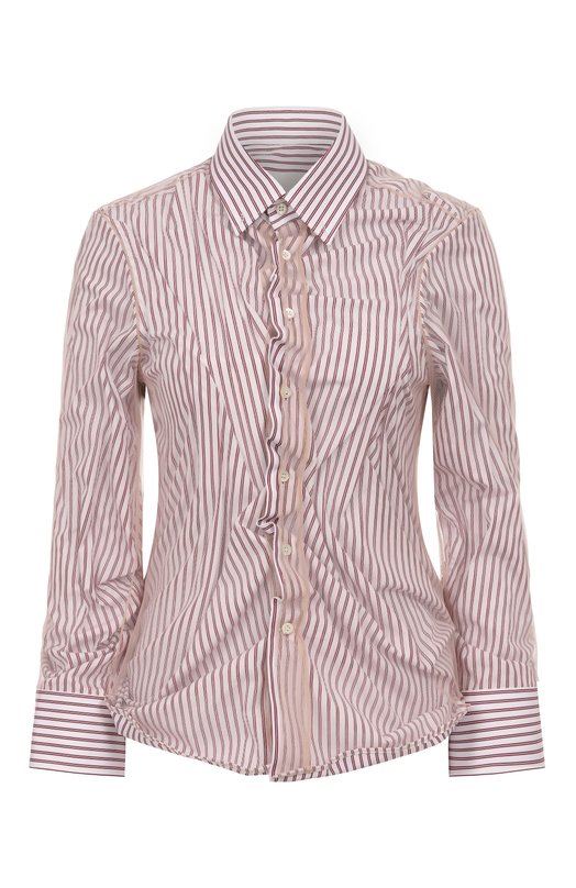 Хлопковая рубашка Maison Margiela S29DL0218/MTN124 Бордовый S29DL0218/MTN124