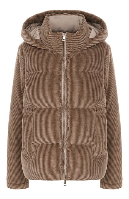 Женский вельветовый пуховик KITON, арт. D54658K0587C07