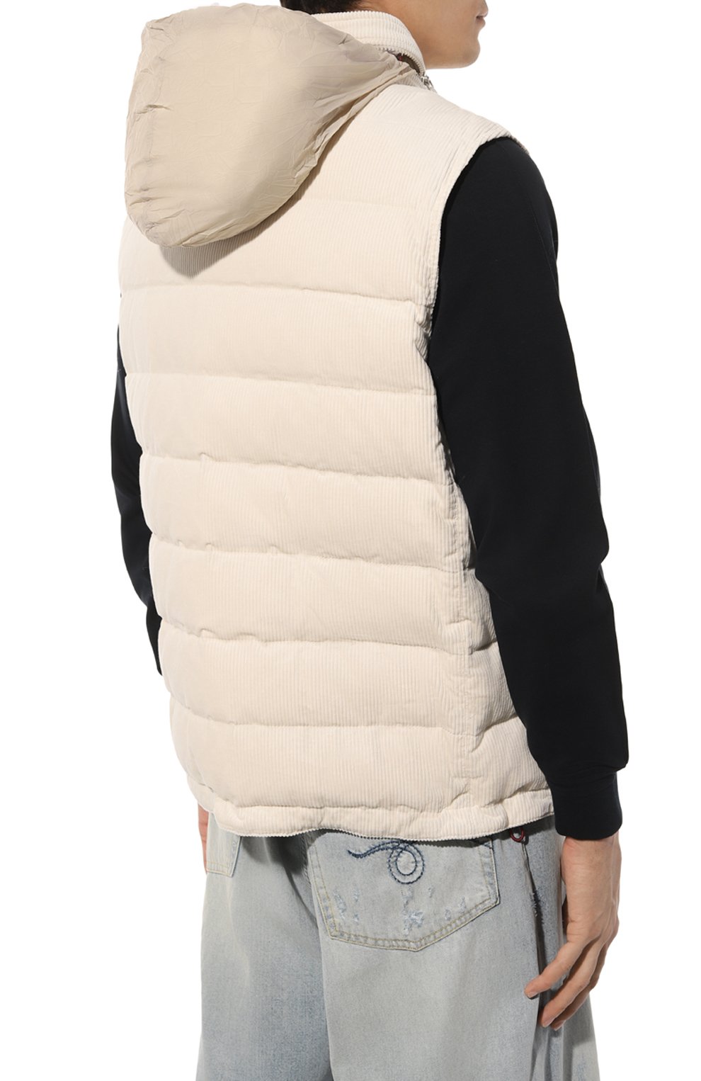 Пуховый жилет из вельвета BRUNELLO CUCINELLI, арт. ML4631714, фото 6