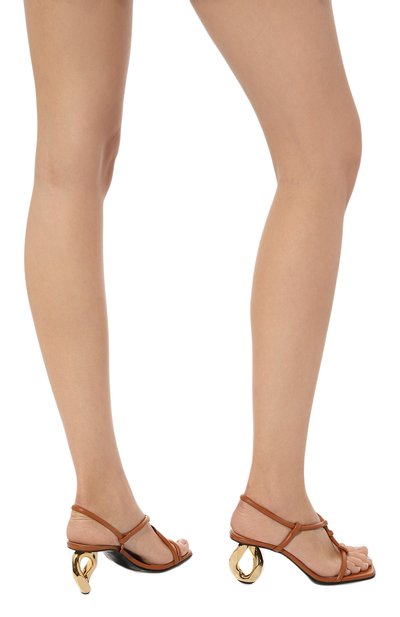 Кожаные босоножки chain JW ANDERSON, арт. ANW38105A 15111, фото 3