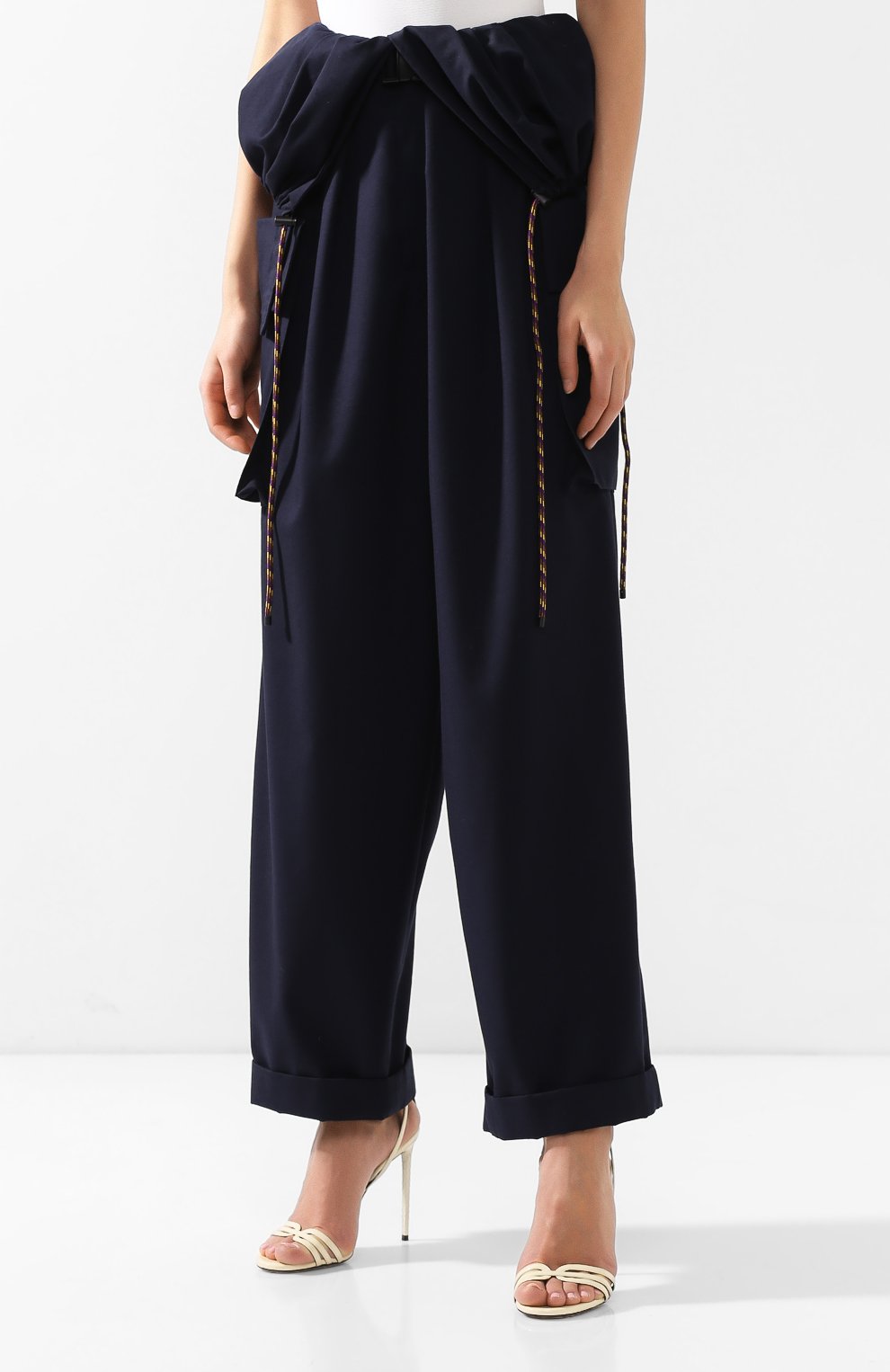 Брюки из смеси хлопка и шерсти DRIES VAN NOTEN, арт. 191-30922-7286, фото 3