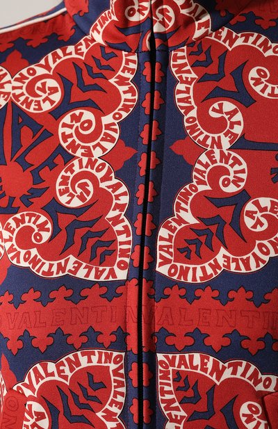 Кардиган с принтом VALENTINO красного цвета по цене 166500 руб., арт. RB3MF00IJDN, фото 5 Кардиган с принтом VALENTINO, арт. RB3MF00IJDN, фото 5