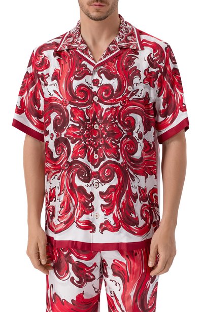 Шелковая рубашка DOLCE & GABBANA, арт. G5JH9T/HI133, фото 3